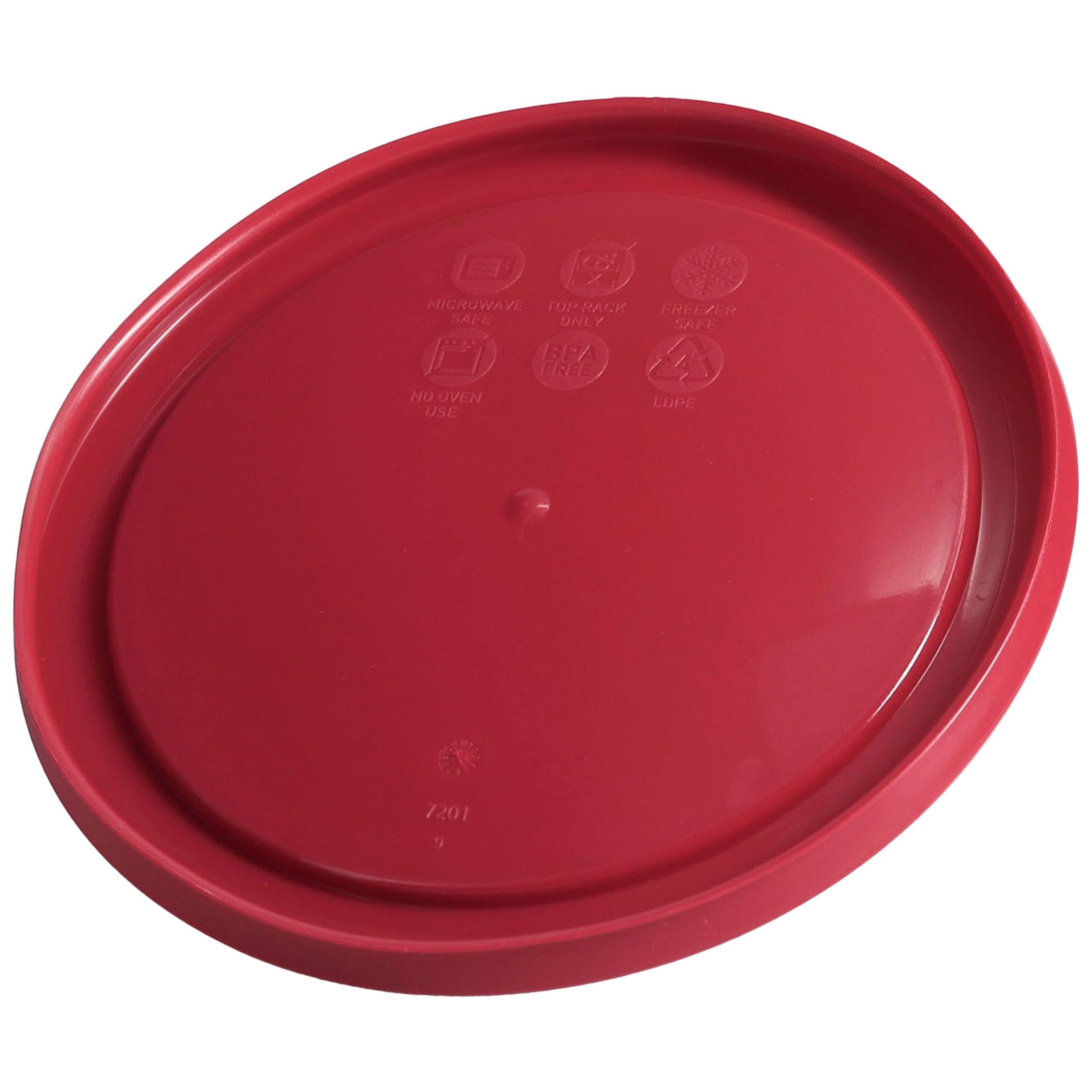 Pyrex 7201-PC Sangria Dark Red Burgundy Plastic Food Storage Replacement Lid - 2 Pack Made in the USA