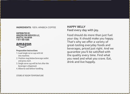 Happy Belly Light Roast Coffee Pods - Breakfast Blend for Keurig 2.0 | 24 Count Pack