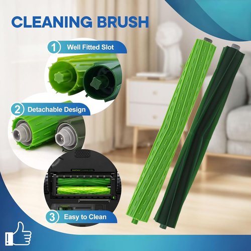 iRobot Roomba S9 Replacement Parts - 16 Pack with Rubber Brushes, Side Brushes & HEPA Filters