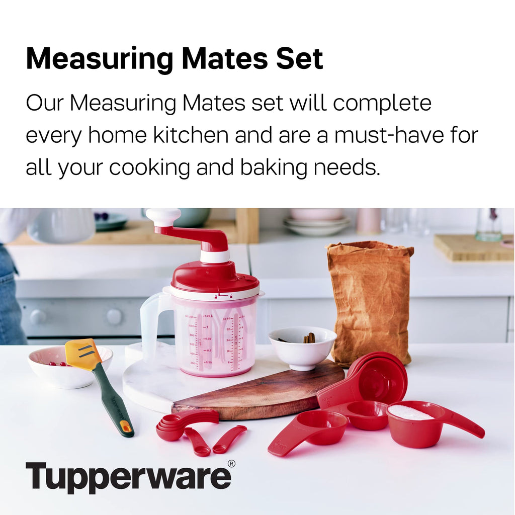 TUPPERWARE Brand Measuring Mates Set - 6 Measuring Cups + 6 Spoons - Dishwasher Safe & BPA Free