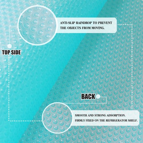Daixers 20Pcs Refrigerator Liners, Washable Fridge Liner Shelf Mats Refrigerator Pads for Cupboard Cabinet Drawer Home Kitchen Accessories Organization (Blue)