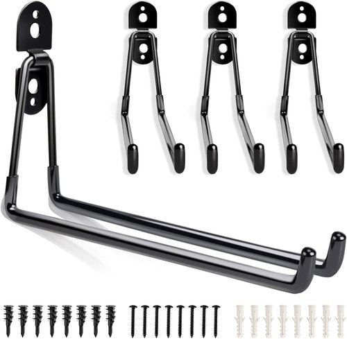 Heavy Duty Garage Hooks by [Brand Name] - 11 Inch Wall Mount Storage Hanger | 4 Pack for Tools, Ladders & More