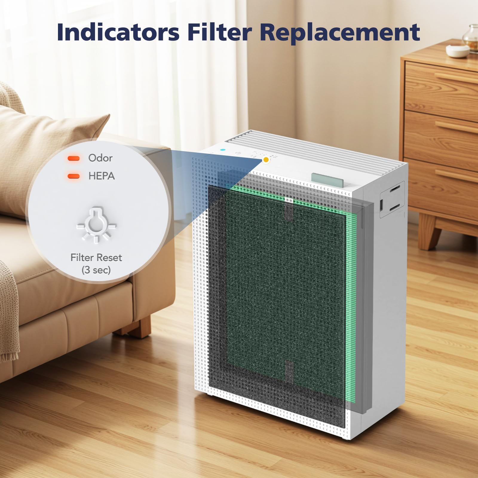 2 Sets 150 Filter Replacement for Coway Airmega 150(W) 150(K) Air Purifier, 2 X HEPA and 8 X Active Carbon Filter, AP-1019C-FP