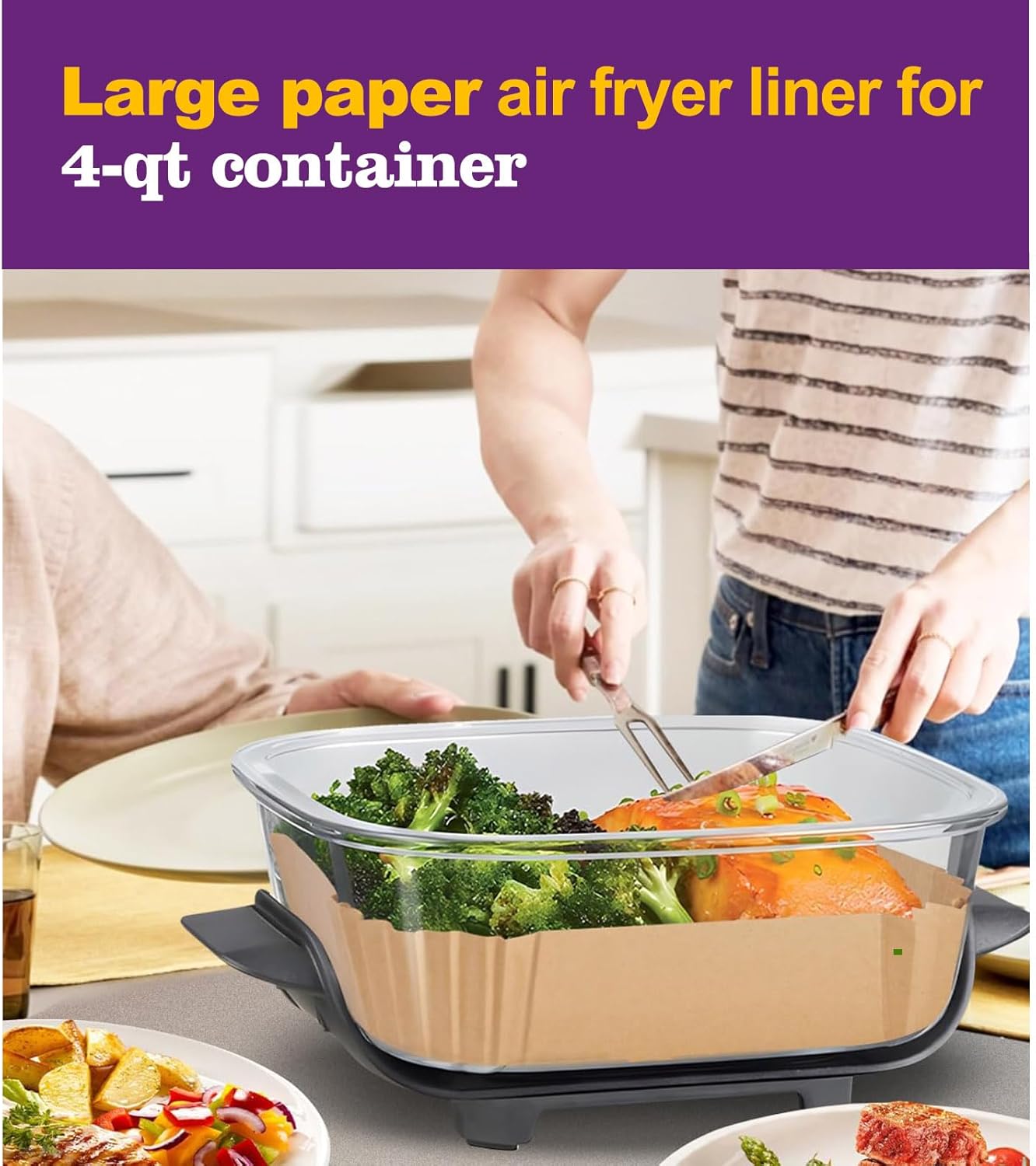 Ninja | Disposable Air Fryer Liners - 260 PCS Accessories for 4 QT & 6 Cup Crispy Cooking