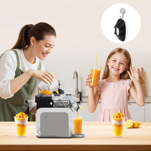 Anti-Splash Flow Hood For Ninja Slushie Machine FS301/FS300 - Liquid Guide Cover - Ninja Slushie Machine Accessories - No Spills When Pouring Beverages/Fruit Juices (Black)