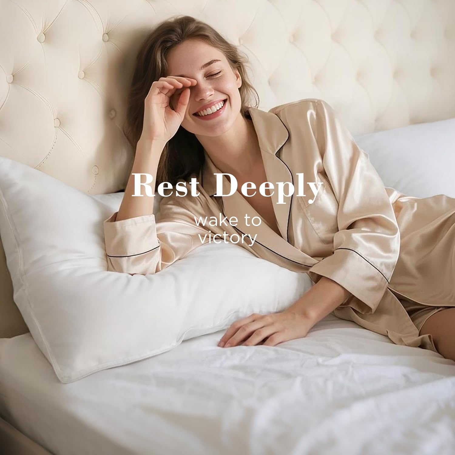 Viewstar King Size Bed Pillows - Soft Down Alternative for All Sleep Positions | Hotel Collection, White, Set of 2