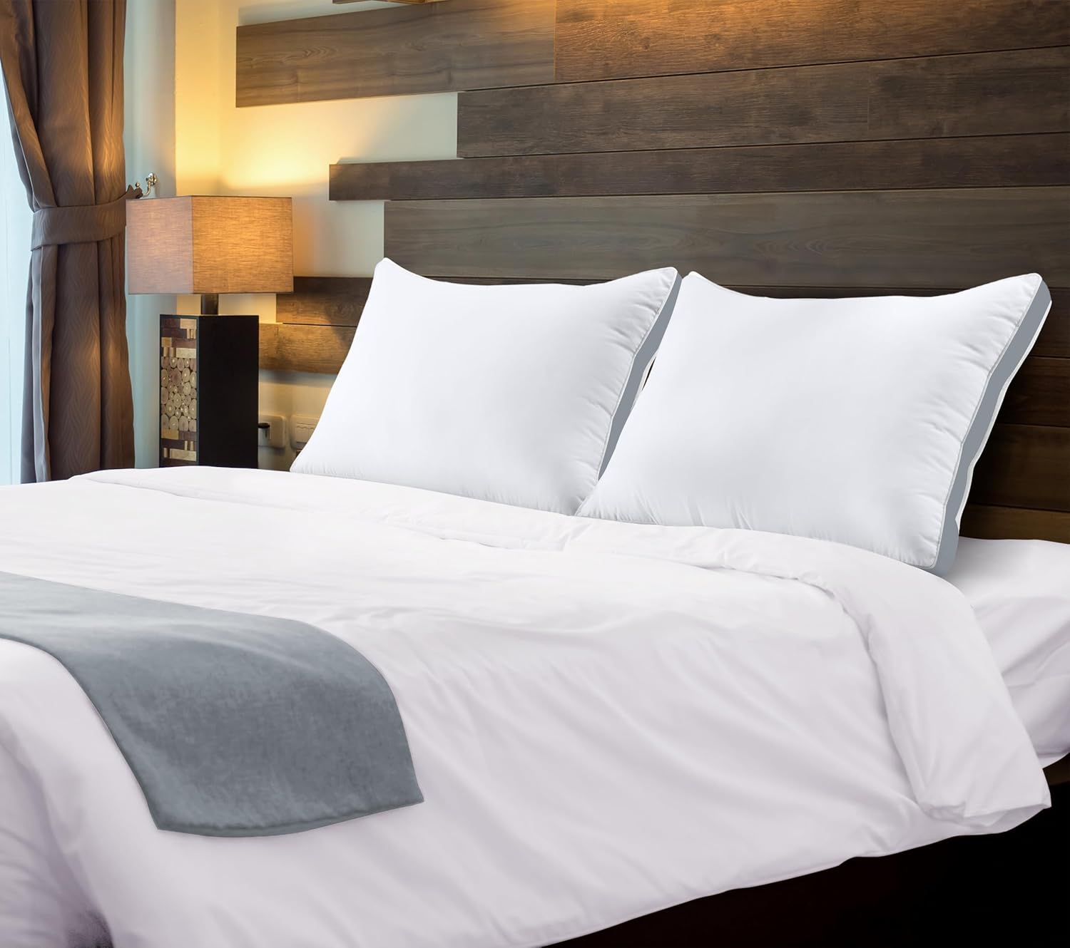 Utopia Bedding Bed Pillows - Soft & Fluffy Down Alternative | Standard Size, Set of 2, Cooling, Hotel Quality