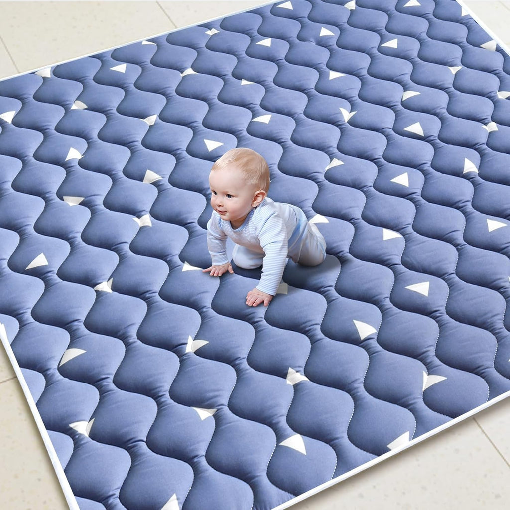 Premium Foam Baby Play Mat - Non-Slip Cushioned Crawling Mat for Infants | 50x50 One-Piece Design