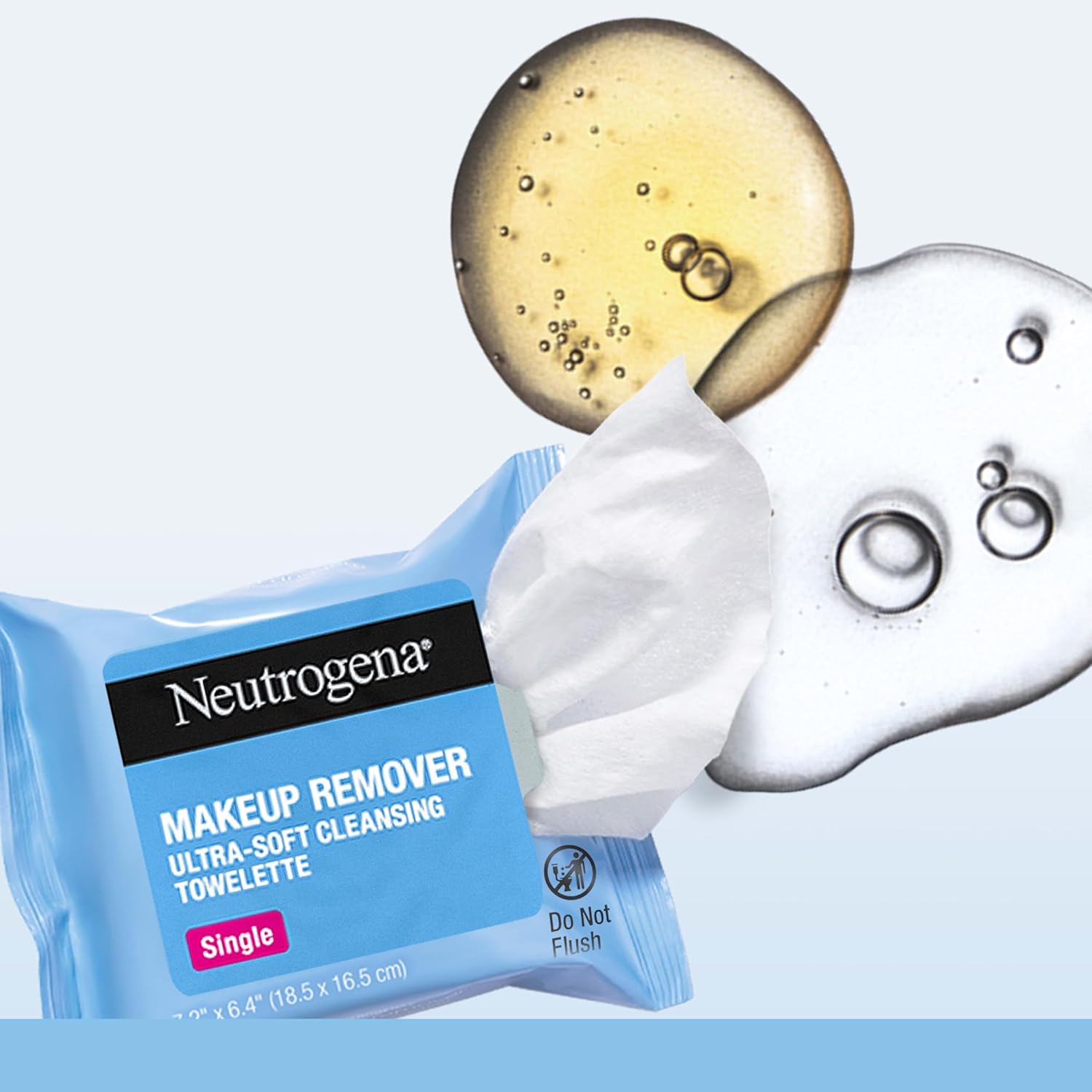 Neutrogena Makeup Remover Wipes - Alcohol-Free Daily Cleansing Towelettes | 20 Count Pack