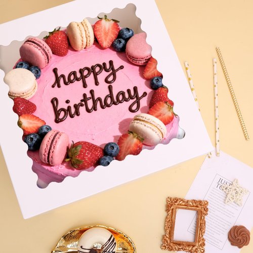 Moretoes 16pcs Cake Boxes, 10x10x10 Inches Tall White Square Bakery Boxes, Cajas Pasteles for Tier Cakes, Take Out Carrier Containers, Valentine's Day, Birthday, Wedding, Party
