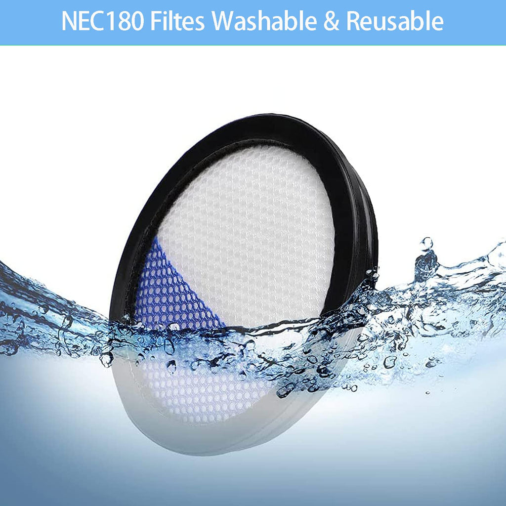 Rapidclean Pro Filter Only Compatible with Eureka Rapidclean Pro Stick NEC180 NEC280TL NEC380 NEC480 NEC185 NEC186 NEC190 Vacuum Cleaner.