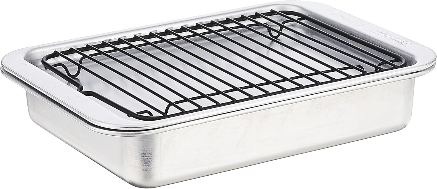 Nordic Ware Naturals 3-Piece Compact Pan Set - Toaster Oven & Air Fryer Safe | Perfect for 1-2 Portions