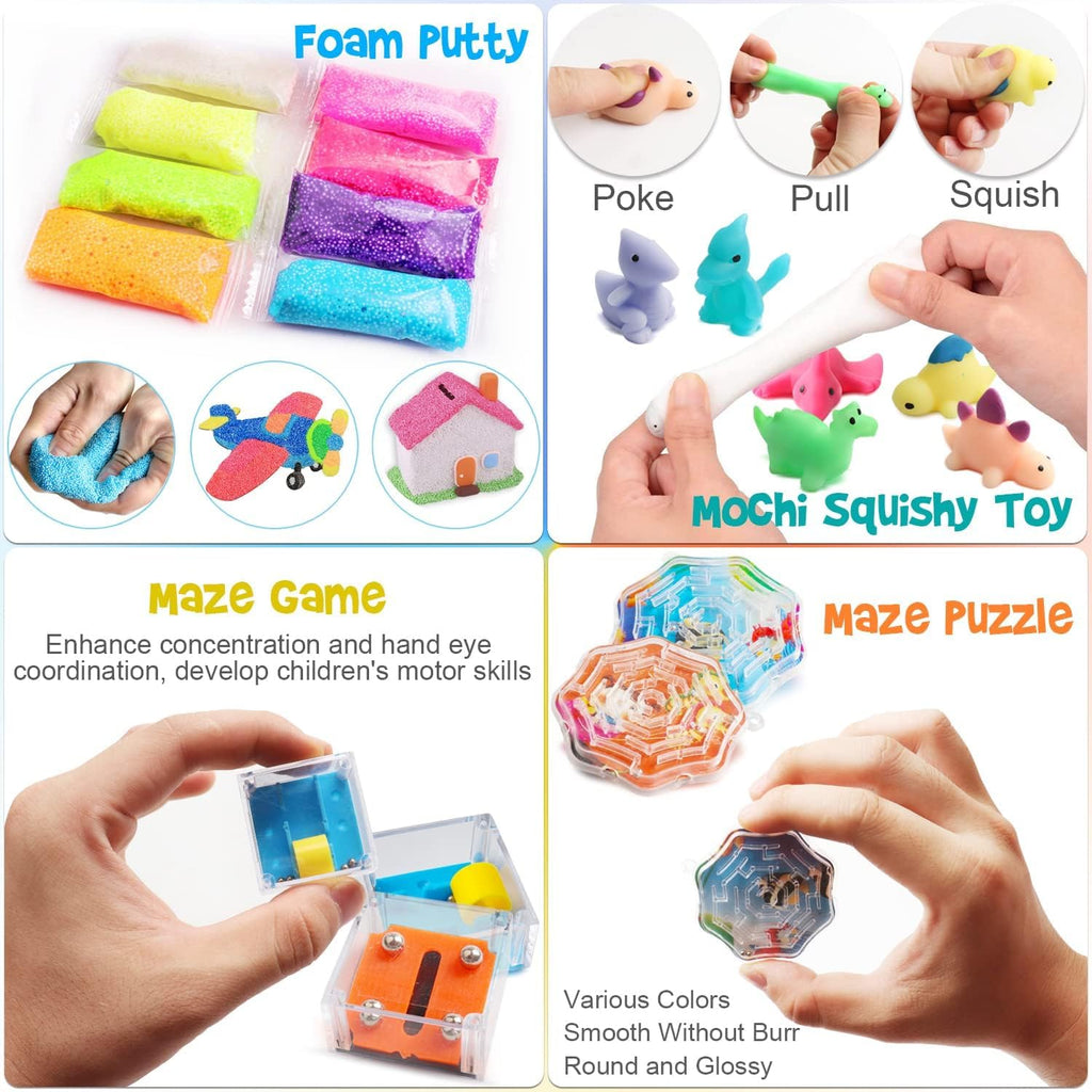 Totbit 56 Pcs Party Favors - Fun Treasure Chest Box Toys for Kids | Perfect for Birthdays & Carnivals