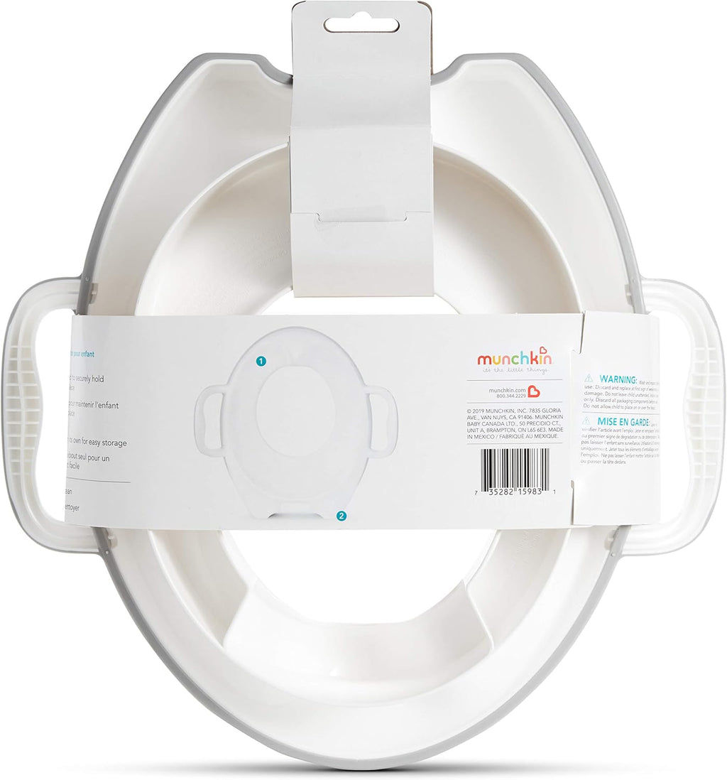 Munchkin® Sturdy™ Potty Training Seat - Comfortable & Secure Design | Grey Color