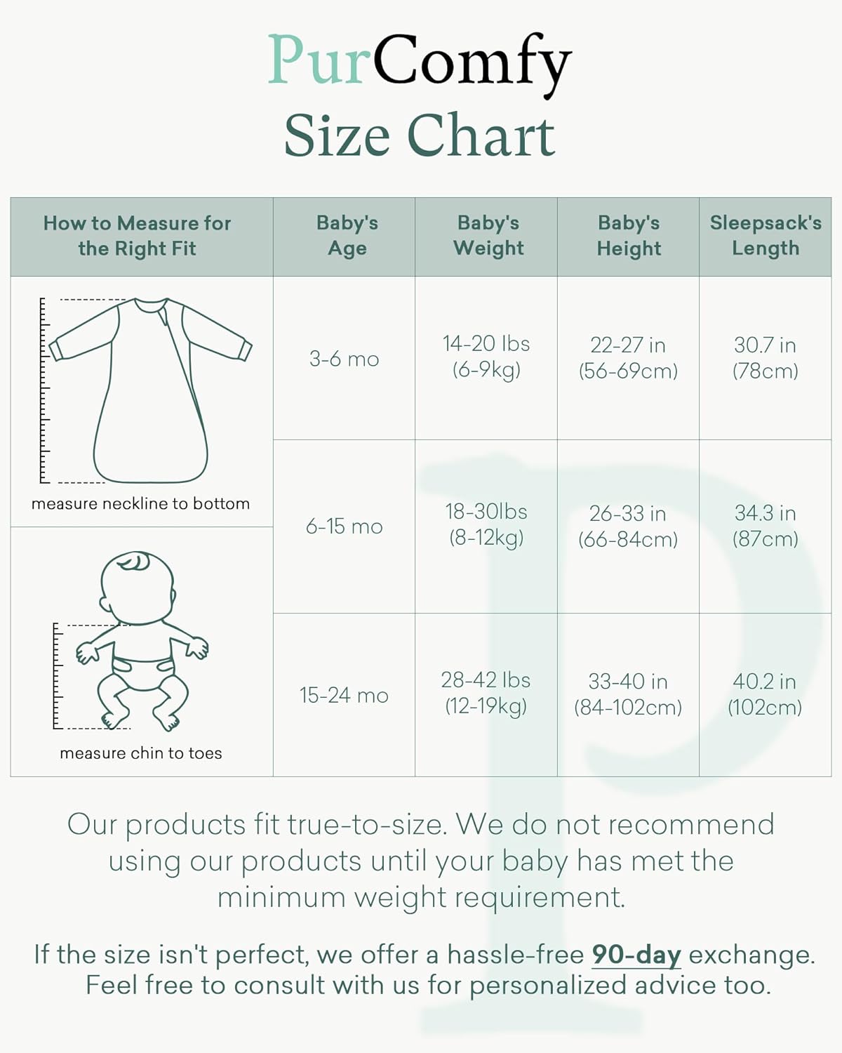 PurComfy Baby Bamboo Viscose Wearable Sleeping Bag - Supersoft 1.0 TOG Long Sleeve Blanket