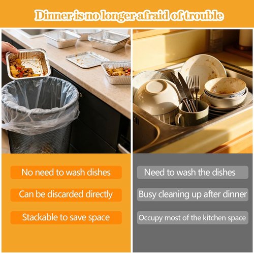 Heavy Duty 8x8 Aluminum Pans with Lids by [Brand Name] - 20 Pack Extra Deep Disposable Baking Trays