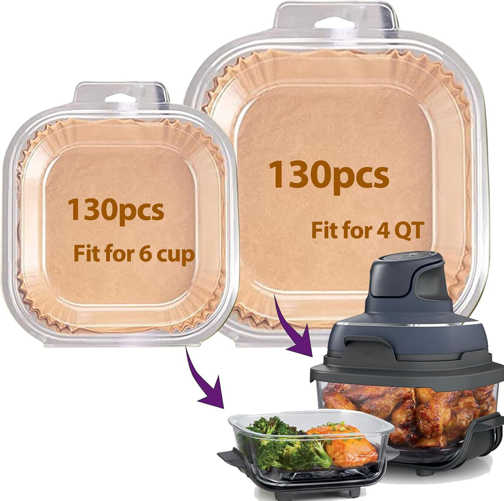 Ninja | Disposable Air Fryer Liners - 260 PCS Accessories for 4 QT & 6 Cup Crispy Cooking