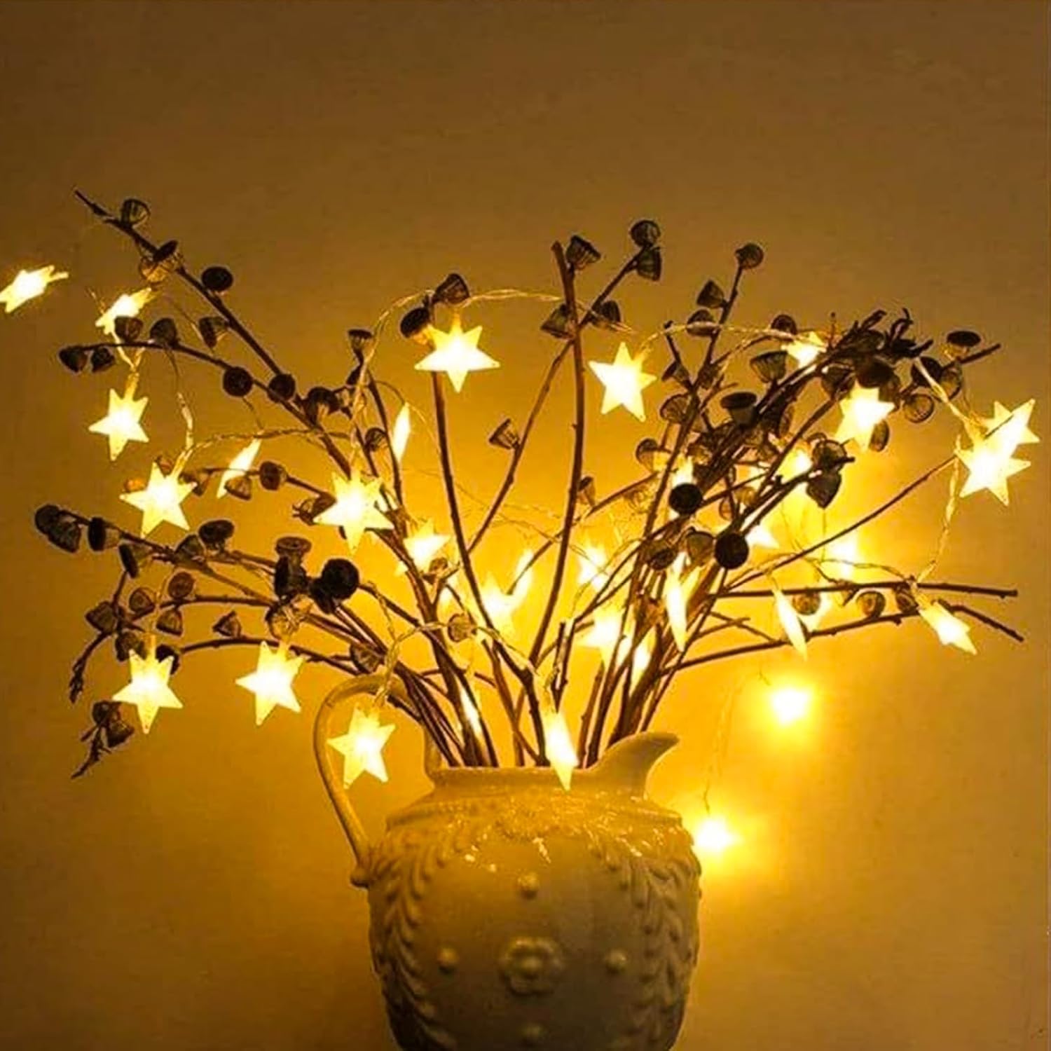Plun Fairy Star String Lights - 100 LED Waterproof Twinkle Lights | 8 Modes for Indoor & Outdoor Decor
