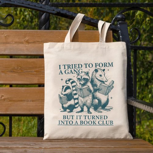 Mahrokh Cute Canvas Tote Bag with Pockets for Adults, Book Lovers Gifts - Mothers Day, Birthday Gifts for Book Lovers Women - Reading Accessories, Librarian, Bookish, Readers, Library Present