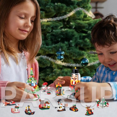 Christmas Advent Calendar 2025, 6 in 1 Building Blocks, 24 Days Countdown Calendar Toys for Kids, Building Toys Party Favors, Xmas Gifts for Boys & Girls