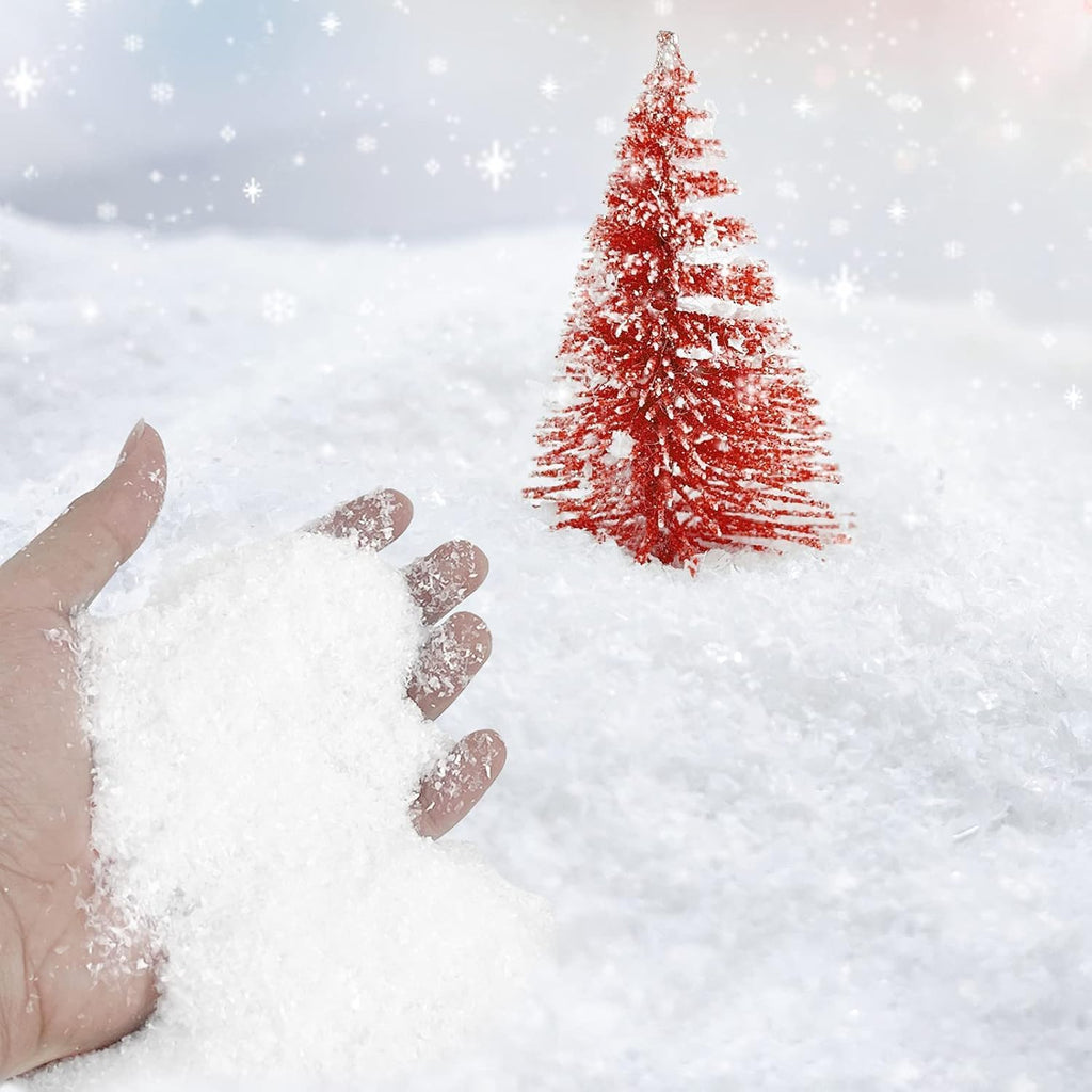 Skiennix Fake Snow Decoration - Instant Artificial Snow for Christmas Crafts | 10.6 Ounces