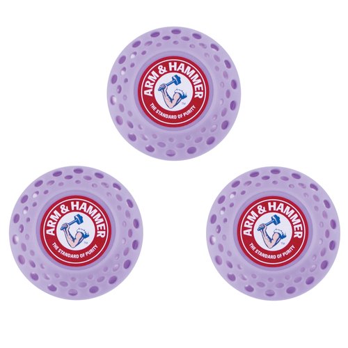 Arm & Hammer Odor Busterz Lavender Deodorizing Balls - Air Freshener and Odor Eliminator - Long-Lasting Freshness for Home, Bathroom, Closet, Gym Bags, Sports Gear and More - 3-Count, Lavender Scent