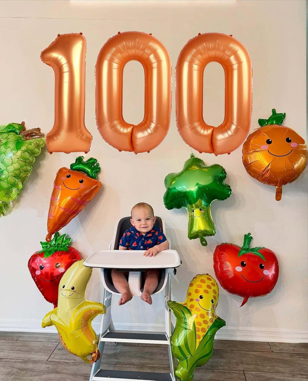 Orange 4 Balloon - 40 Inch Number 4 Party Decoration | Large Orange 4th Birthday Balloon