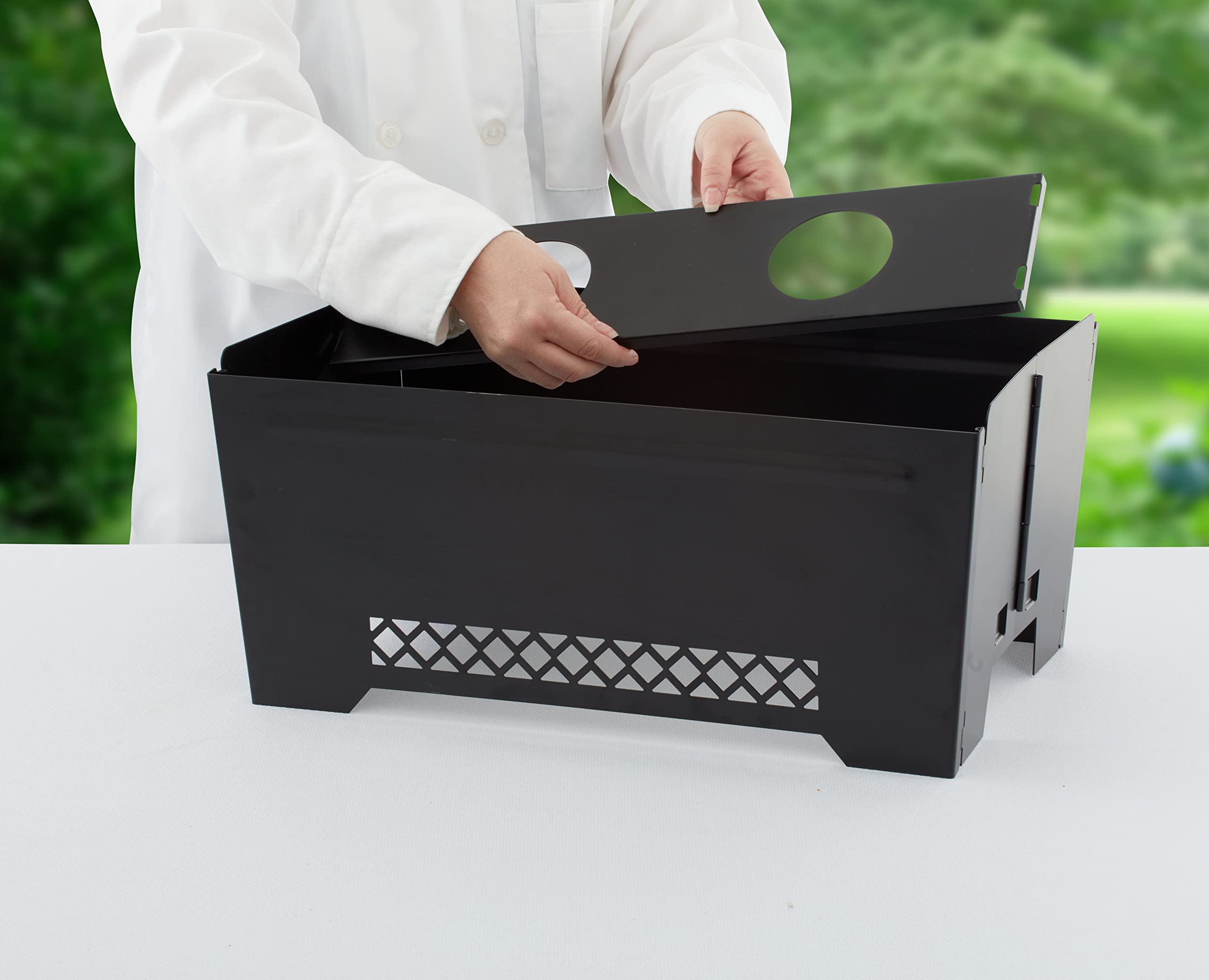 1-Pack Chafing Dish Rack Stand by Chef Master, Food Warmer Dish Rack Stand, Food Warmer for Gathering, Event, Banquet, Parties, Buffet, Chafing Dishes Buffet Set, Restaurant & Catering Display - 90253