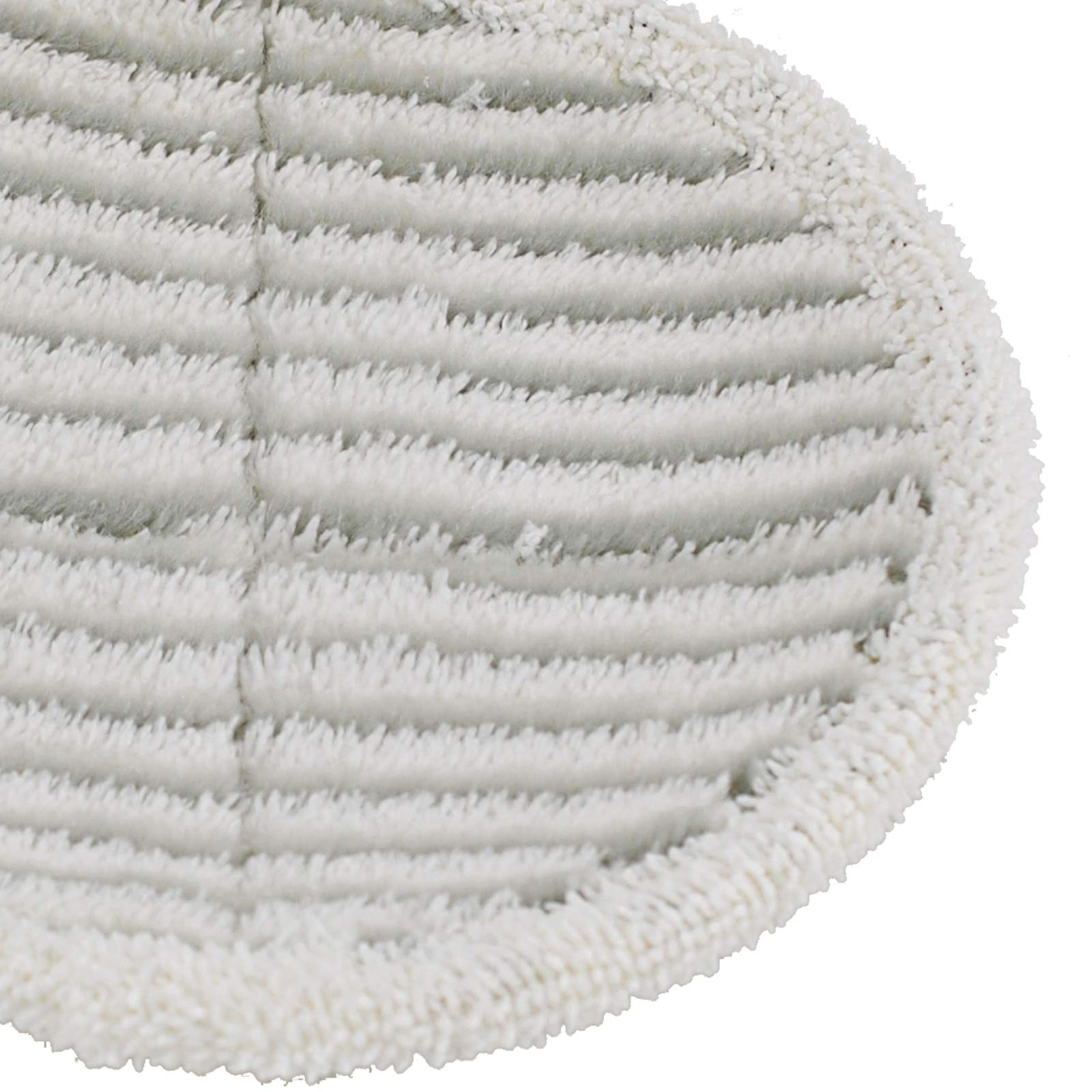Replacement Mop Pads Compatible with Bis-Sell Spinwave 2124 2039A 2307 23157 20391 20399 - Hard Floor Mop Pads Kit (Included 4 Soft Pads+4 Scrubby Pads)