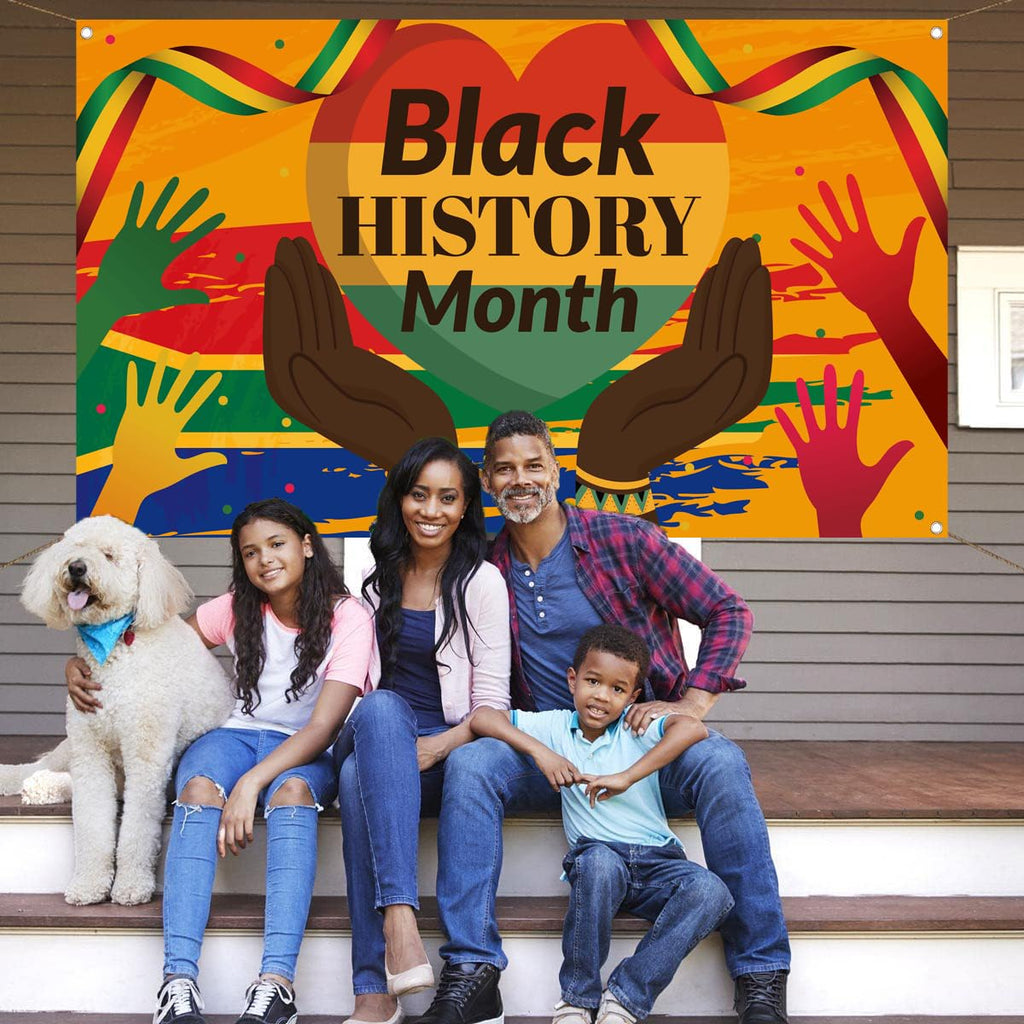 Black History Month Backdrop African American Black History Month Wall Posters Hanging Banner Black History Month Decorations Party Supplies