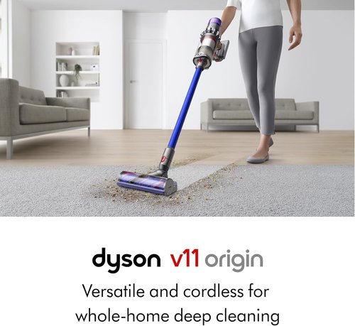 Dyson V11 Origin Cordless Vacuum - 185AW Power, 3 Modes, 60-Minute Runtime | Deep Clean Hard Floors & Carpets