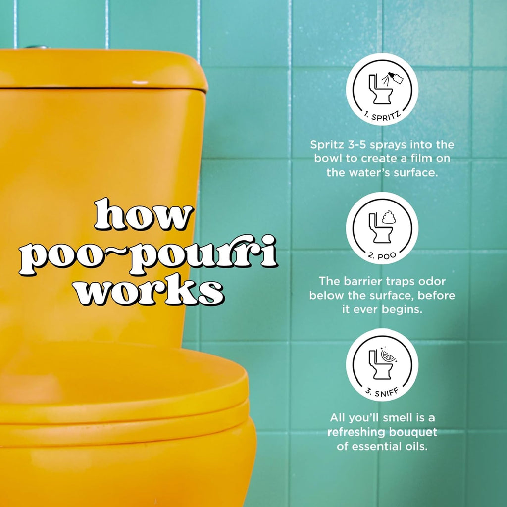 Poo-Pourri Toilet Spray - Mistletoe Spritzes, 2 Fl Oz | Freshen Up with Cypress, Cedar & Smoked Vanilla