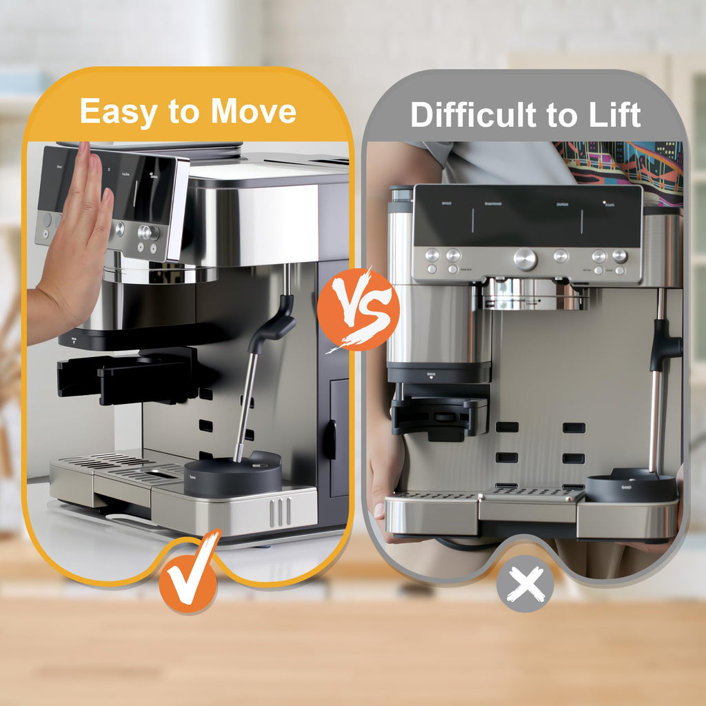 Appliance Slider Compatible with Ninja Espresso Machine, Transparent Acrylic Sliding Tray for Ninja ES601 ES701
