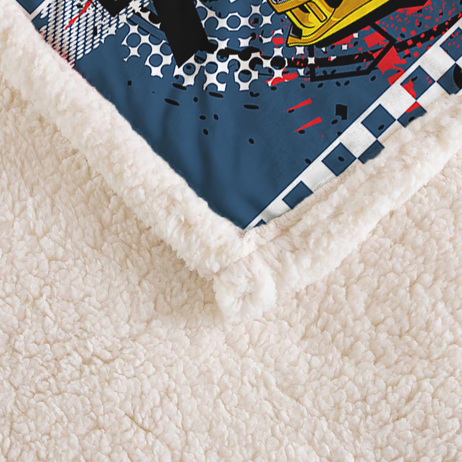 AILONEN Racing Car Throw Blanket,Cool Speed Race Car Cozy Soft Sherpa Fleece Blanket for Kids Boys,Automobile Extreme Sport Sherpa Blanket, 47 x 31 Inches