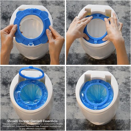 Diaper Genie Diaper Pail Bag Adapter - Convenient Compatibility for Easy Disposal