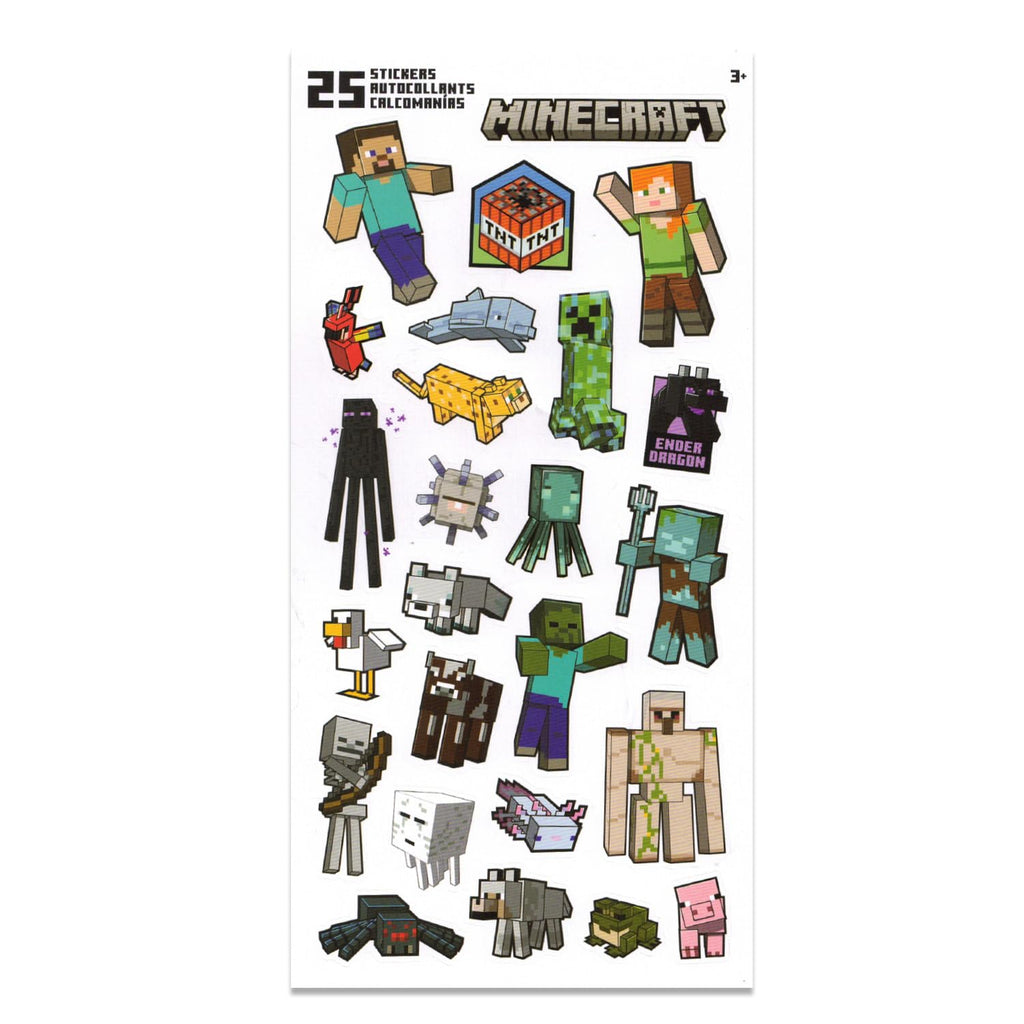 Minecraft Beach Towel Set - Bundle with Steve and Alex Gamer Pool Towel Plus Stickers and More | Minecraft Beach Towel for Kids and Adults