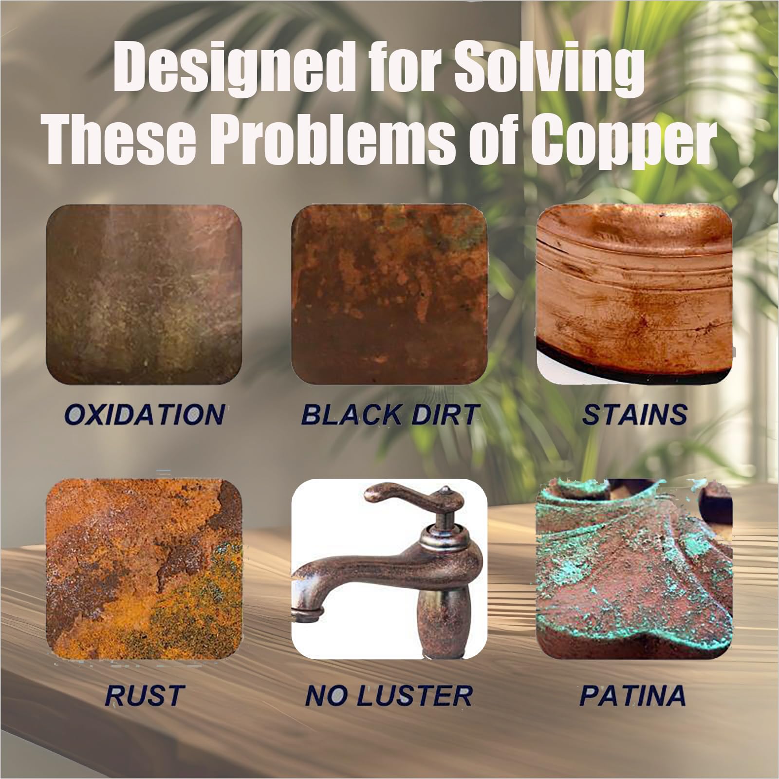 Truey Copper Pot Cleaner, Restores Shine & Removes Tarnish from Copper Wares, Multi-purpose Cleanser, Metal Polishing Compound detergent (60ml)