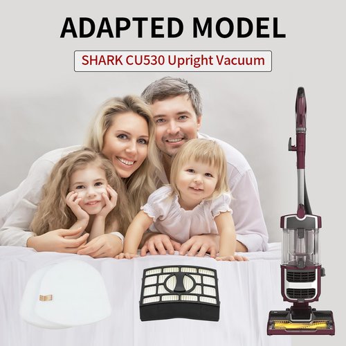 JYAILIFES CU530 Filter Replacement for Shark CU530 Lift-Away XL Upright Vacuum 2 Filters+4 Foam Felt Filters