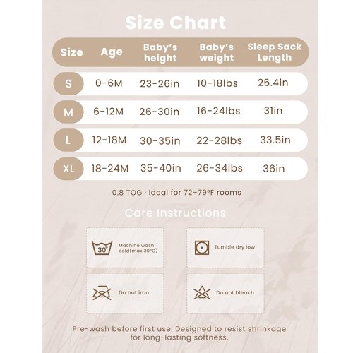 Konssy Muslin Baby Sleep Sack - 100% Cotton Wearable Blanket for 6-12 Months | 2-Pack, 2-Way Zipper, Woodland & Sage