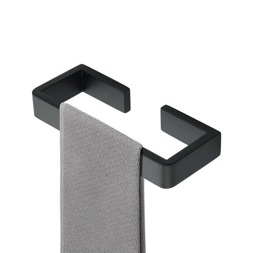 Alise Black Towel Bar, 8 Inch Towel Racks for Bathroom Wall Mounted, SUS304 Stainless Steel Bathroom Towel Holder, Space-Saving Hand Towel Holder, Towel Rail Hanger for Wall, Kitchen