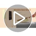 Redanha Brown 2-Piece Wooden Dusting Brush Set with Soft Bristles for Housekeeping