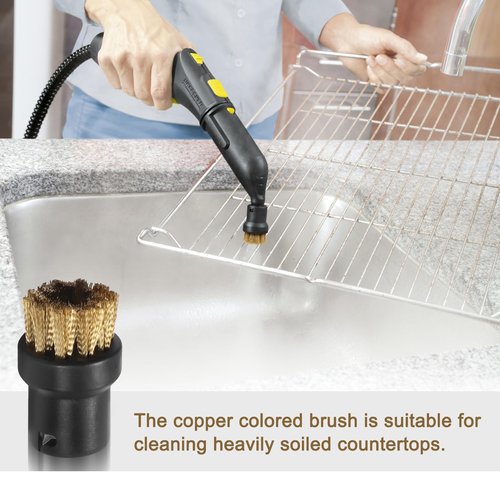 ilovelife Replacement Dust Remove Steam Cleaning Brush Small Round Brushes for Karcher SC1 SC2 SC3 SC4 SC5 SC7 CTK10