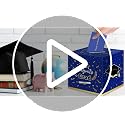 Kelool Graduation Decorations 2026 Blue Card Box Party