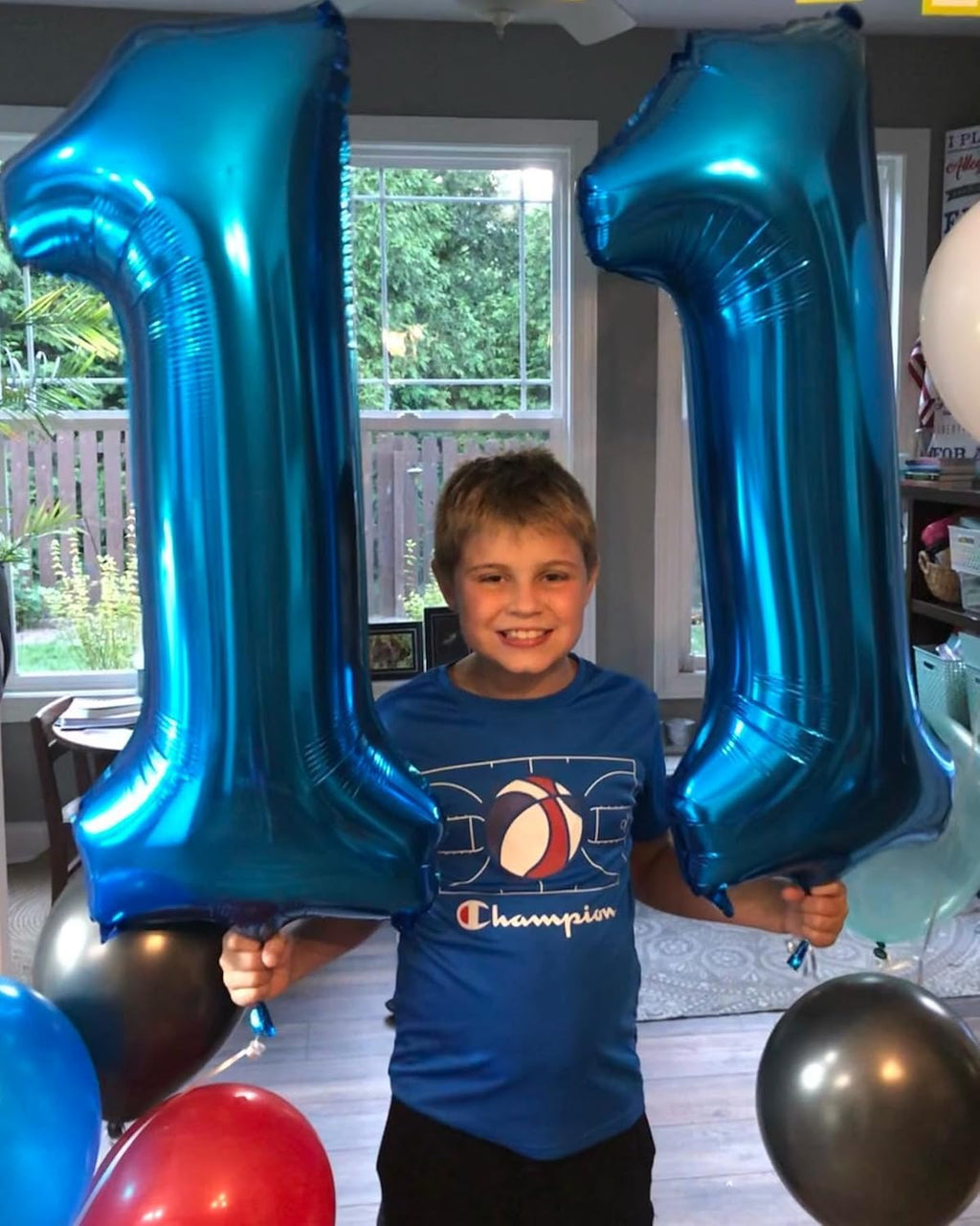 Number 11 Balloon by Navy Blue - 40 Inch Birthday Decoration for 11th Year Celebration