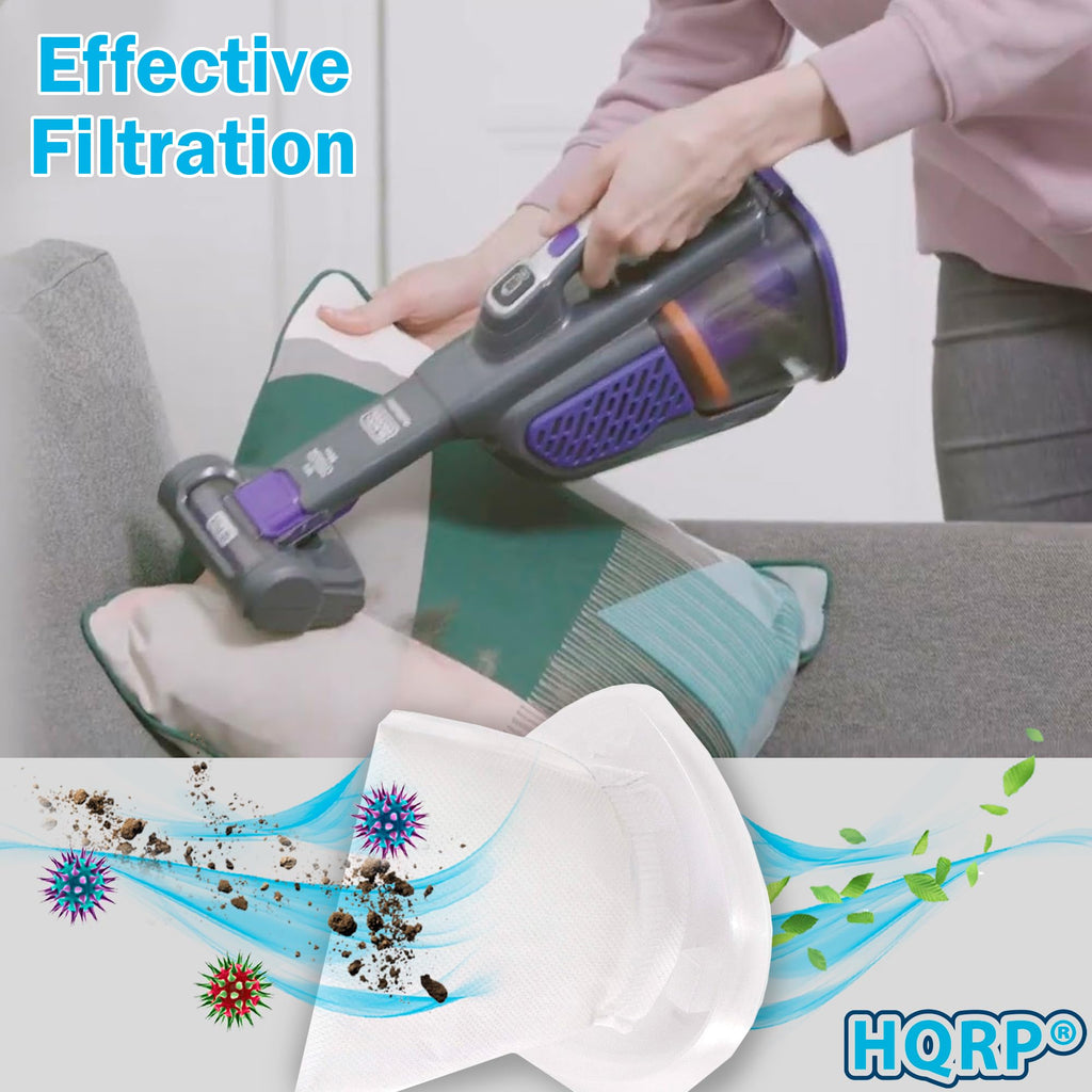 HQRP 2-Pack Filter compatible with Black+Decker HNV115B, HNV115J, HNV215B, HNV220B Series Hand Vac Vacuum Cleaners, EVF100 Replacement