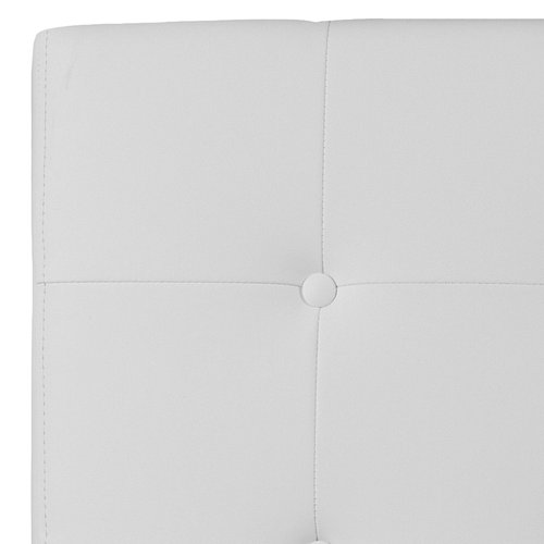 Flash Furniture Lennox Tufted Upholstered Twin Size Headboard in White Vinyl