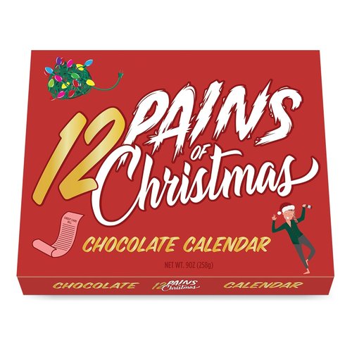 Astor Chocolate Advent Calendar - 12 Days of Fun Holiday Countdown with Milk Truffles & Dark Mint Chocolates | Perfect Gag Gift for Adults