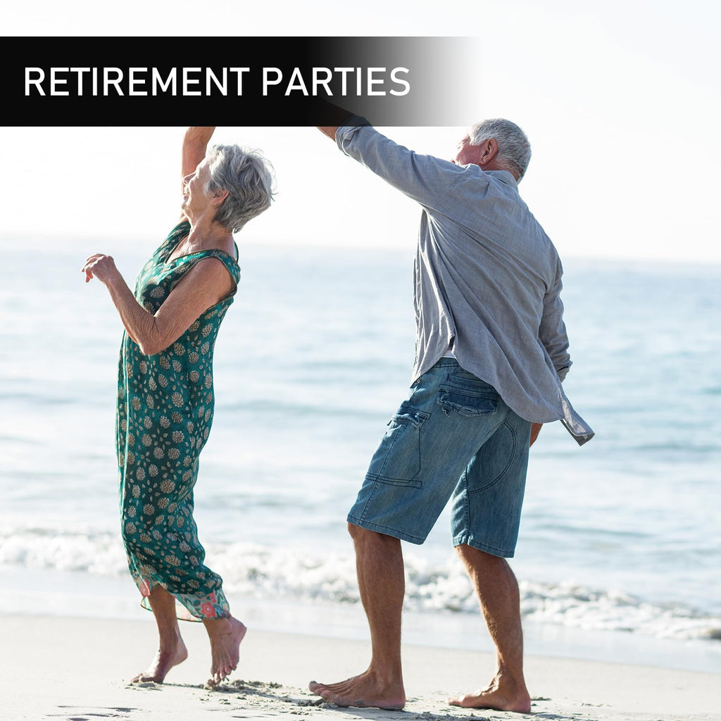 Lankaiva Happy Retirement Guest Book - Retirement Gift for Woman and Men - Congratulations Retirement Party Decorations for Colleague and Friend, Photo Retirement Book for Guest to Sign, Black