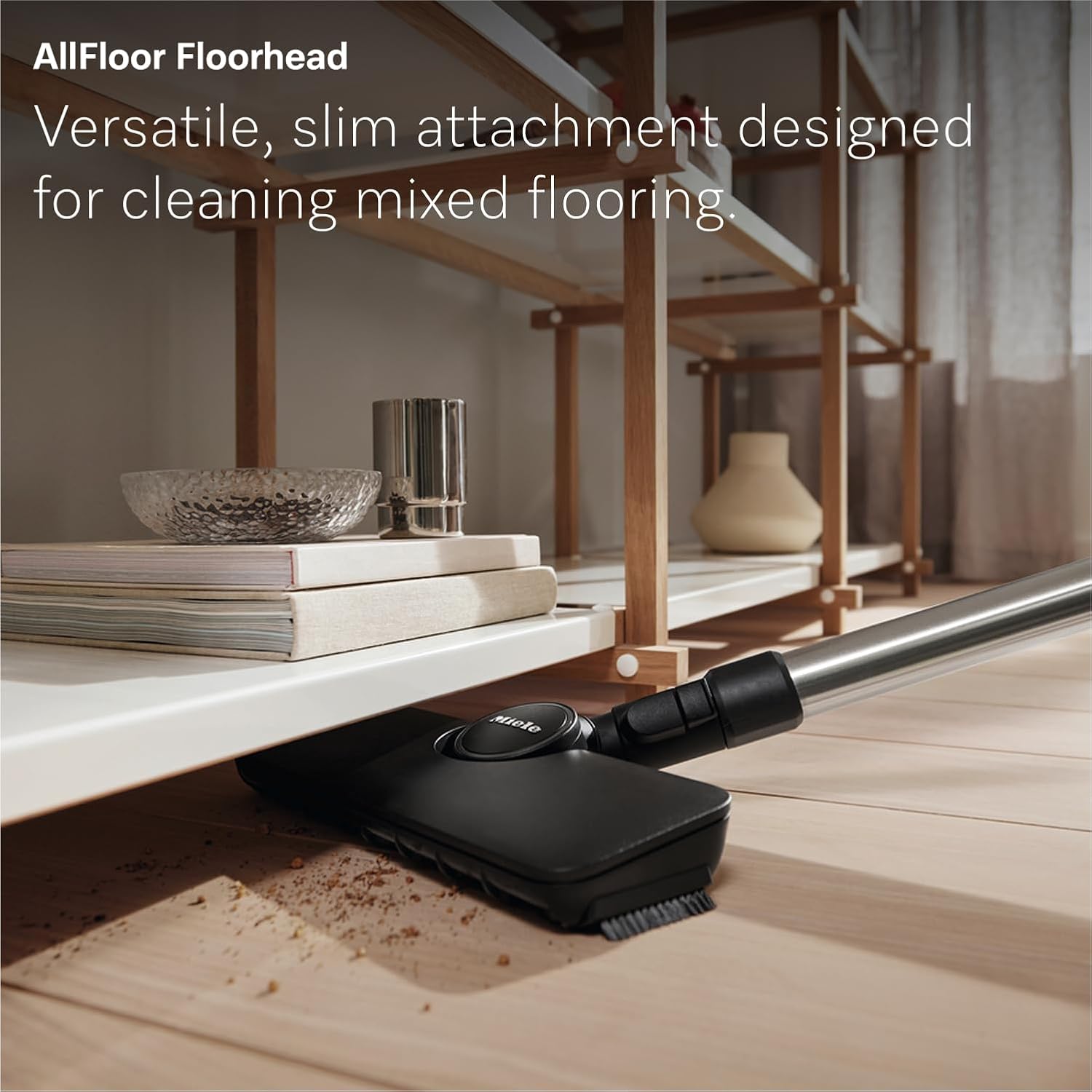 Miele Guard L1 AllFloor Bagged Canister Vacuum Cleaner - AirClean Plus Filter, LED Display, Obsidian Black/Rose Gold