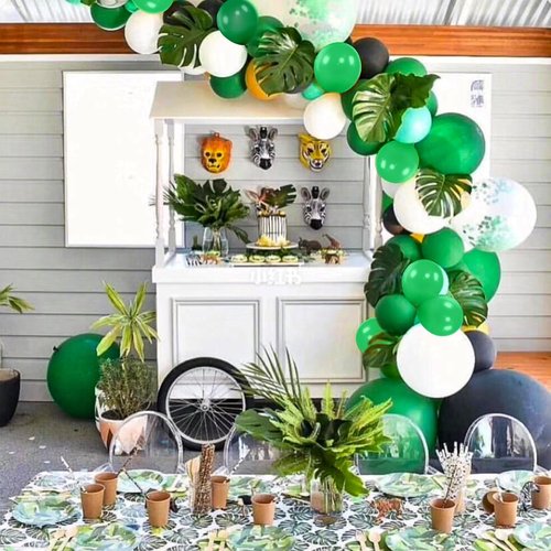 Green Balloons - 110 Pcs Mini 5-Inch Thick Latex Balloons for Birthday, Wedding & Baby Shower Decor